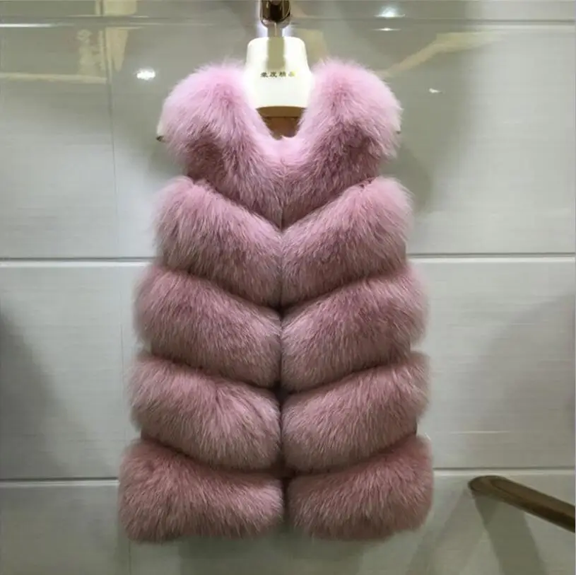 

Жилет женский из искусственного меха, Осень-зима 2018 г.