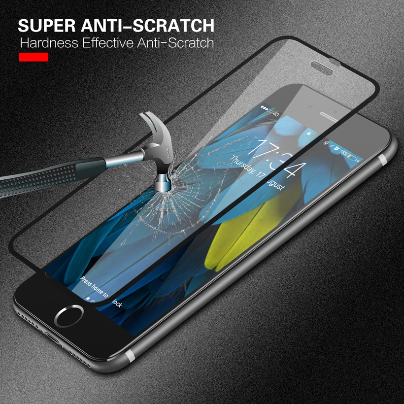 Tempered Glass For iPhone 8 6 6S 7 Plus 11 Pro Max Full Screen Protector 3D Protective glasses glass | Мобильные телефоны и
