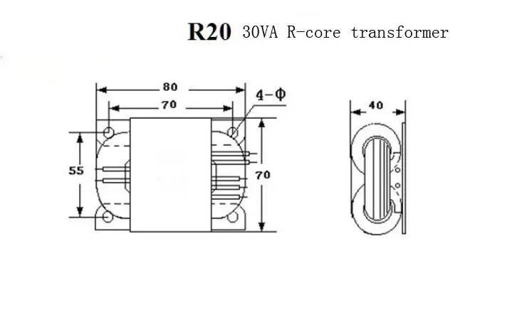 DIYERZONE 30VA R core трансформатор из чистой меди 2X 6V / 9V /12V /15V/ 18V|Усилители мощности| |