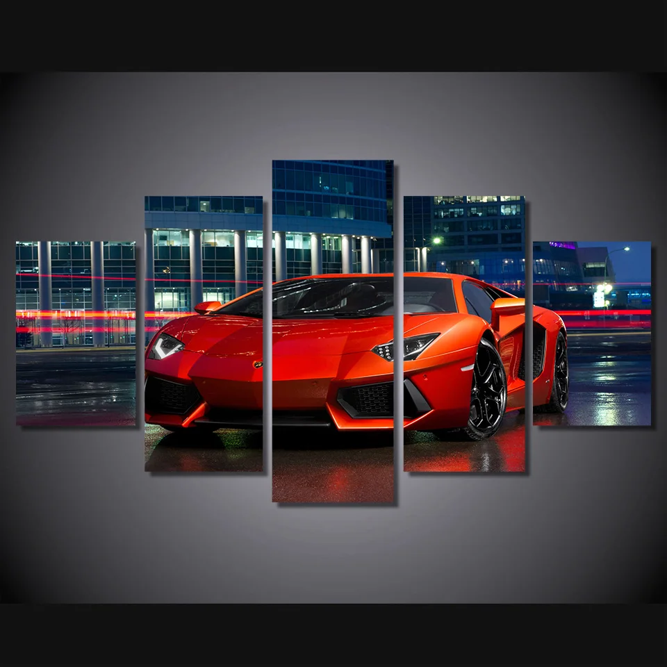 Цветные картины спортивный постер для автомобиля Lamborghini GTR BMW настенная