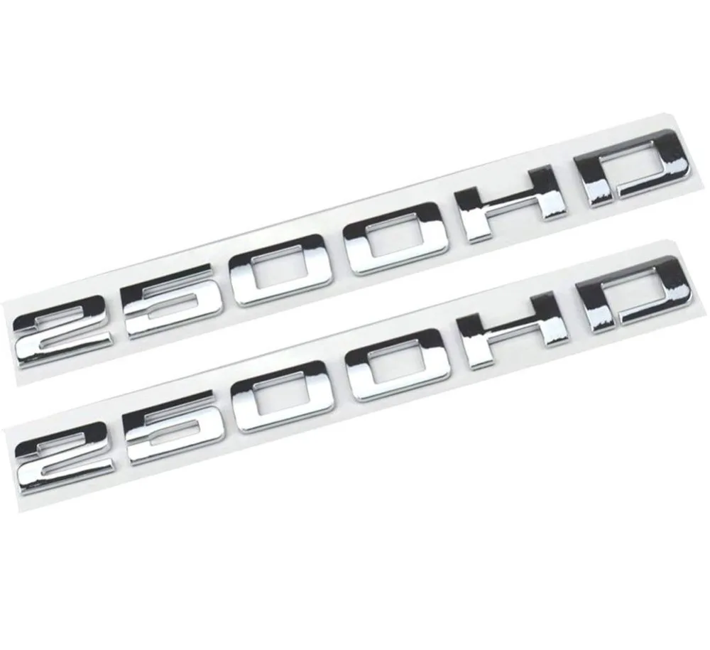 

2pcs 2500HD 2500 HD Nameplates Emblems,3D Decal Badges Glossy