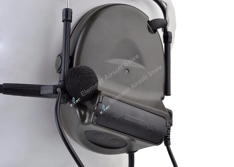 Z-Tac Peltor тактическая гарнитура Comtac II с шумоподавлением Airsoft U94 Midland Tactical PTT Softair Shooting наушники PTT Z041