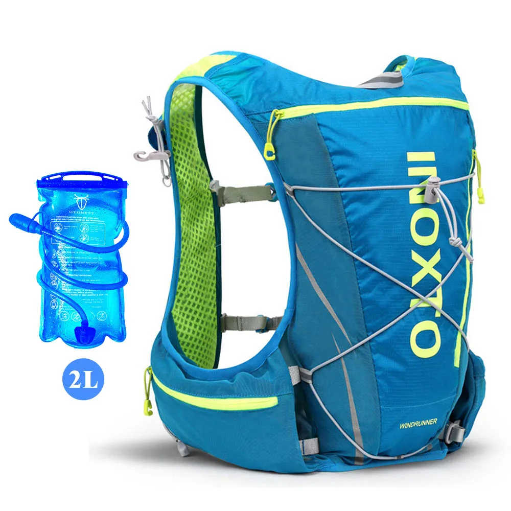 blue-2L 10L Running Bag Bicycle Backpack Cycling Run Bag Rucksack Hydration Men Sport Bags Light Waterproof Riding Bike Back Pack - Цвет: blue-2L