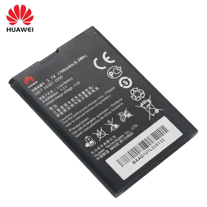 100% Оригинальный аккумулятор Huawei HB4W1 1700 мАч для Ascend Y210 Y210C G510 G520 G525 C8813 C8813Q T8951 U8951D