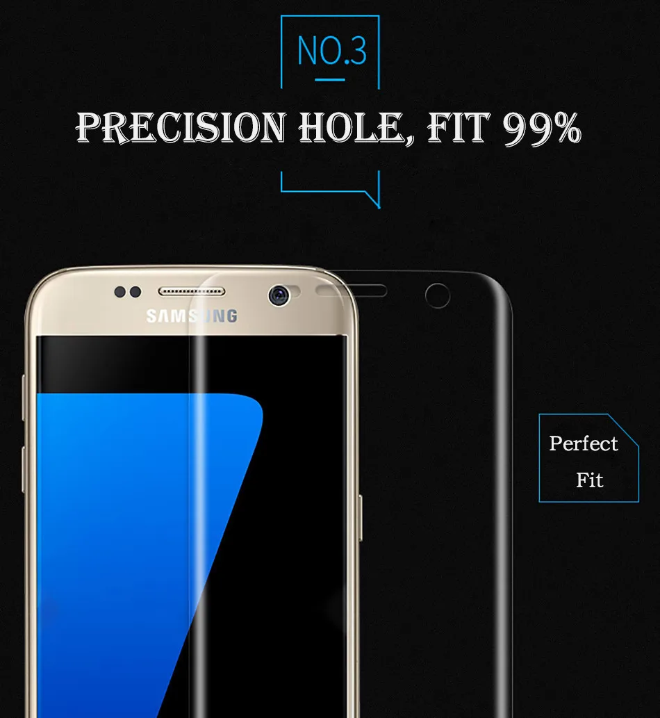 Мобильный телефон 3D изогнутая мягкая пэт пленка для Samsung Galaxy Note S6 Edge S7 S8 S9 Plus