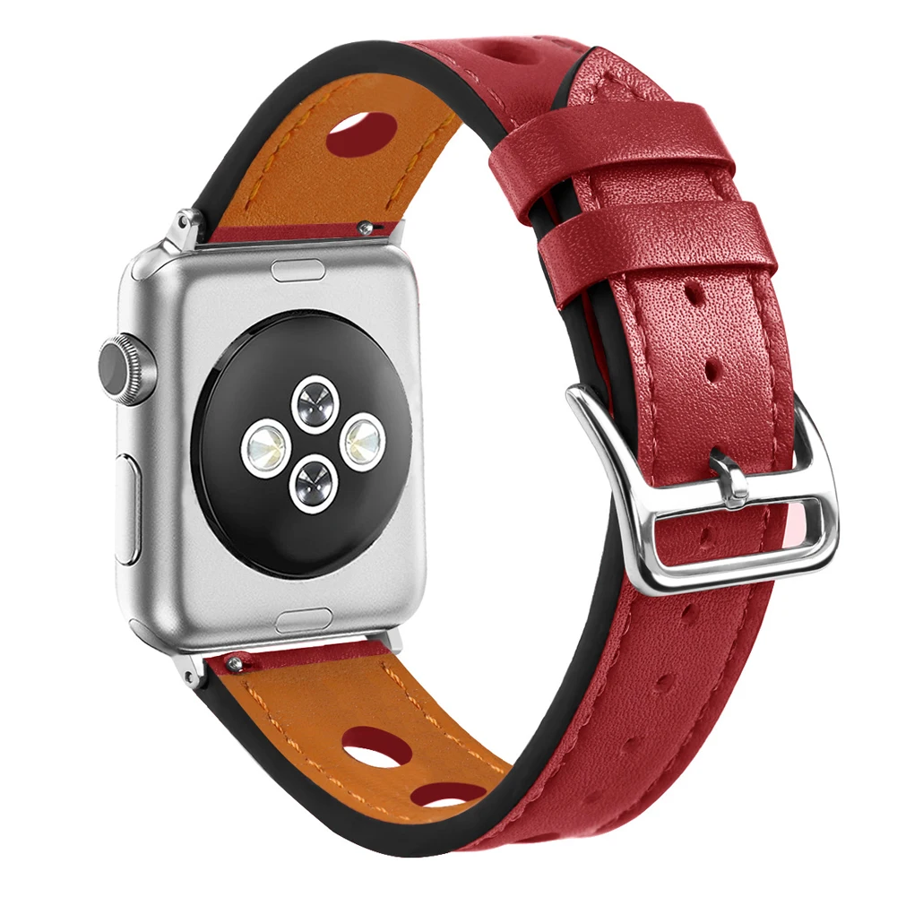 Наручные кожаные ремешки для Apple Watch 38 мм 42 модные iwatch высокое качество пряжкой