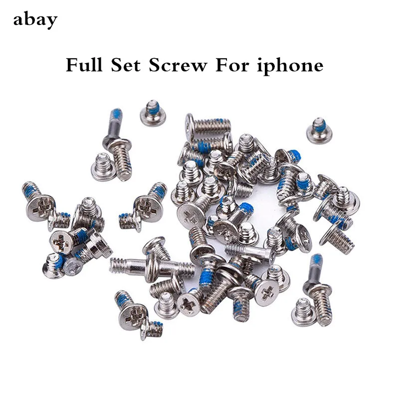 Полный набор винтов с 2 нижними винтами для iPhone 6 plus 6s 5 5C Ремонтный болт полный