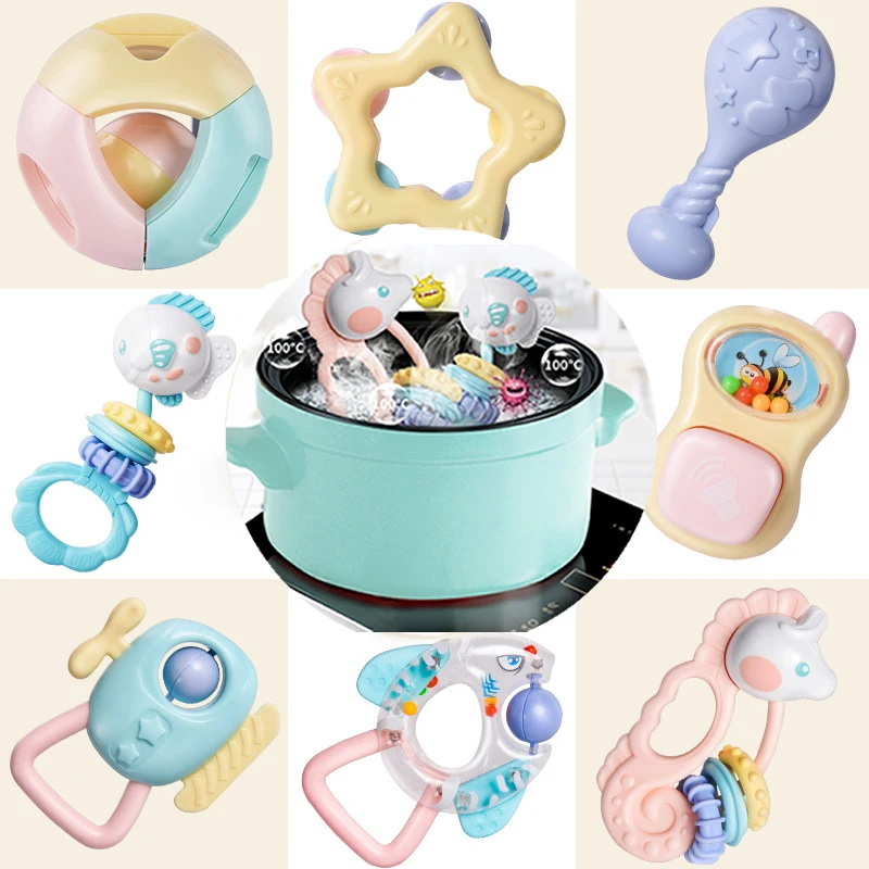 Детские игрушки 0 12 месяцев погремушки детские мягкие силиконовые горькие