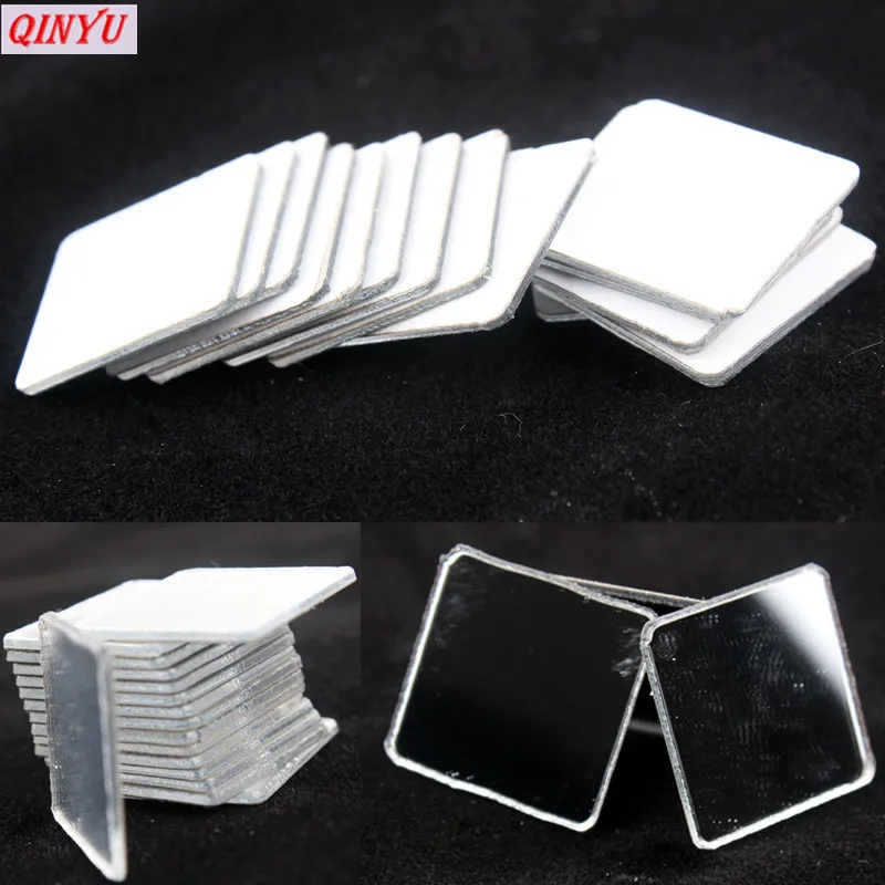 100 шт. 4x4 см Роскошная блестящая акриловая 3D настенная наклейка мозаика с