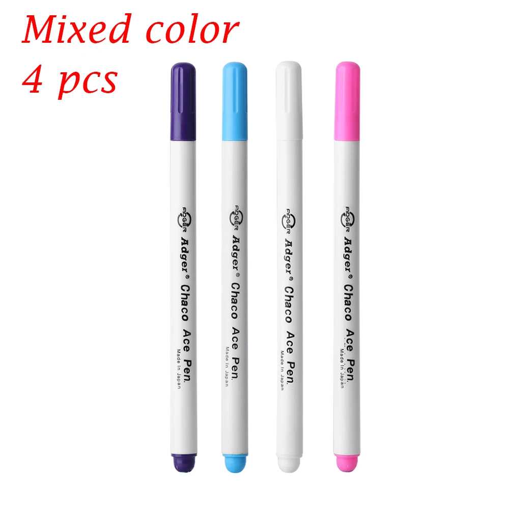 

4Pcs Stitch Markers Cross Stitch Water Erasable Pen Sewing Grommet Ink Fabric Patchwork Marker Marking Pen DIY Painting Tools