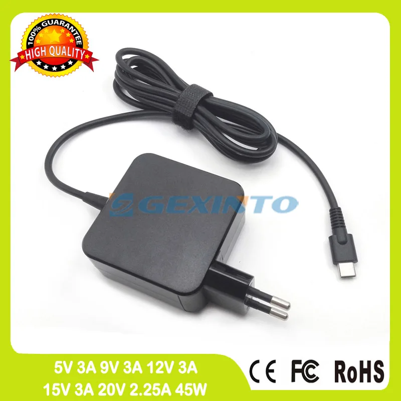 

Universal 20V 2.25A laptop ac power adapter charger for Razor Blade Stealth RZ09-0196 RC30-016803 45W USB-C