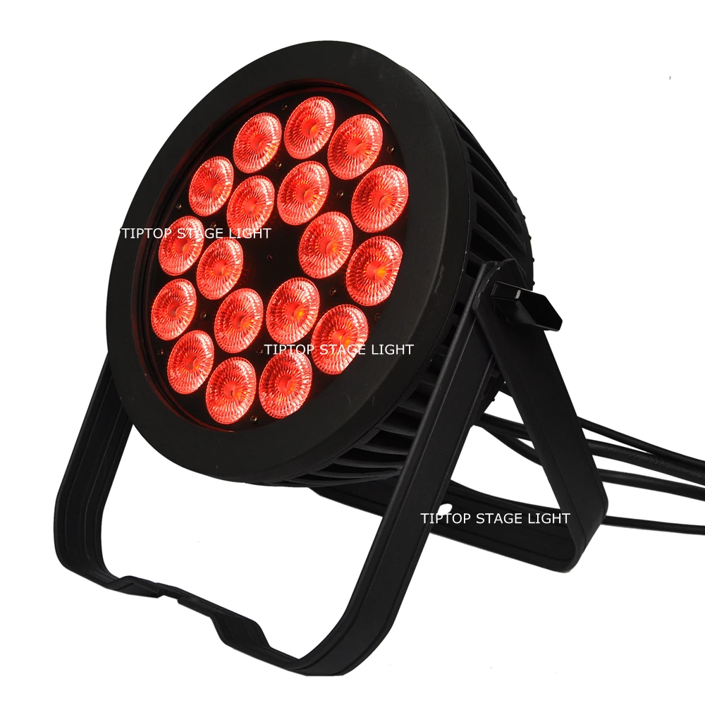 6 в 1 светильник 18x18 Вт RGBWAP Led Par 64 диско диджей сценический IP65 водонепроницаемый