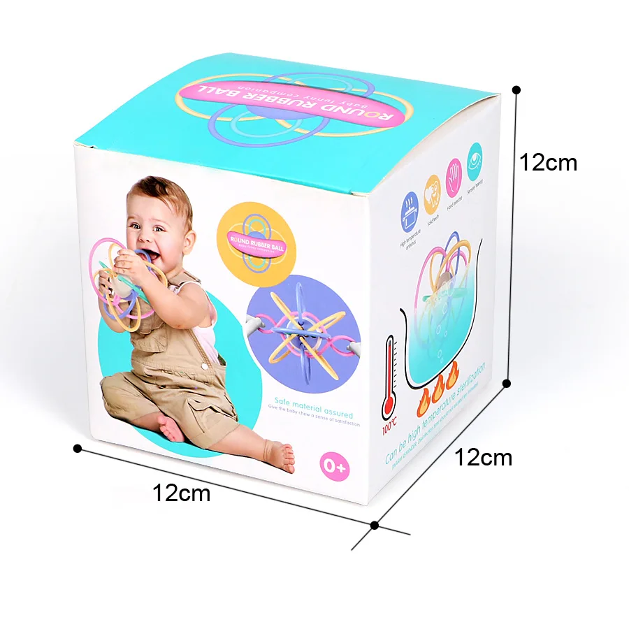 

0-12 Months Baby Toy Baby Ball Toy Rattles Develop Baby Intelligence Baby Toys Plastic Hand Bell Rattle Infant Training Tooth