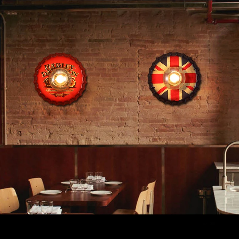 Промышленный Ретро настенный светильник для гостиной лобби спальни коридора
