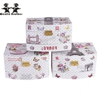 wenjie brother 2016 new design design make up box makeup case beauty case cosmetic bag multi tiers lockable jewelry box