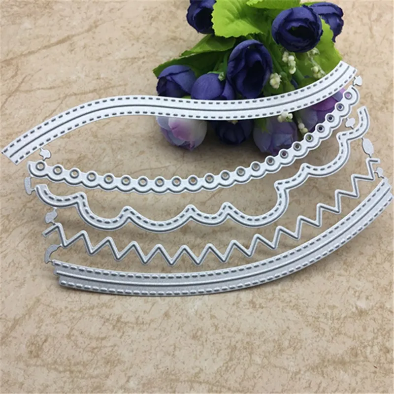 5 шт./компл. декоративные края карт металлический трафарет для сделай сам