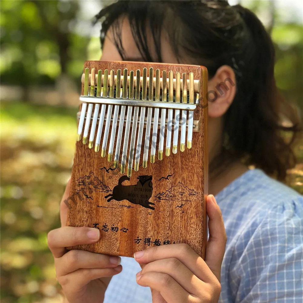 17 клавиш Пальчиковый Kalimba Mbira Sanza большой палец пианино карманный размер для