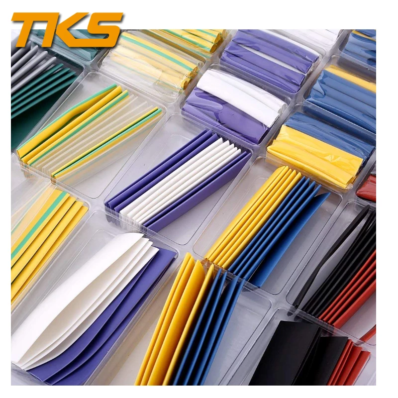 500pcs 2:1 Heat Shrink Tube 10 Colors 6 Sizes Sleeves Wrap Car Electrical Cable Wire Kit Set | Обустройство дома