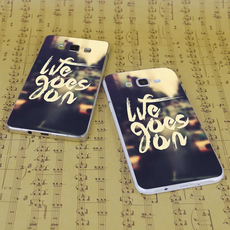 B2150 Жизнь Продолжается Прозрачный PC Hard Case Cover Для Samsung Galaxy J 3 5 7 8 9 2016 GRAND 2 PRIME| |