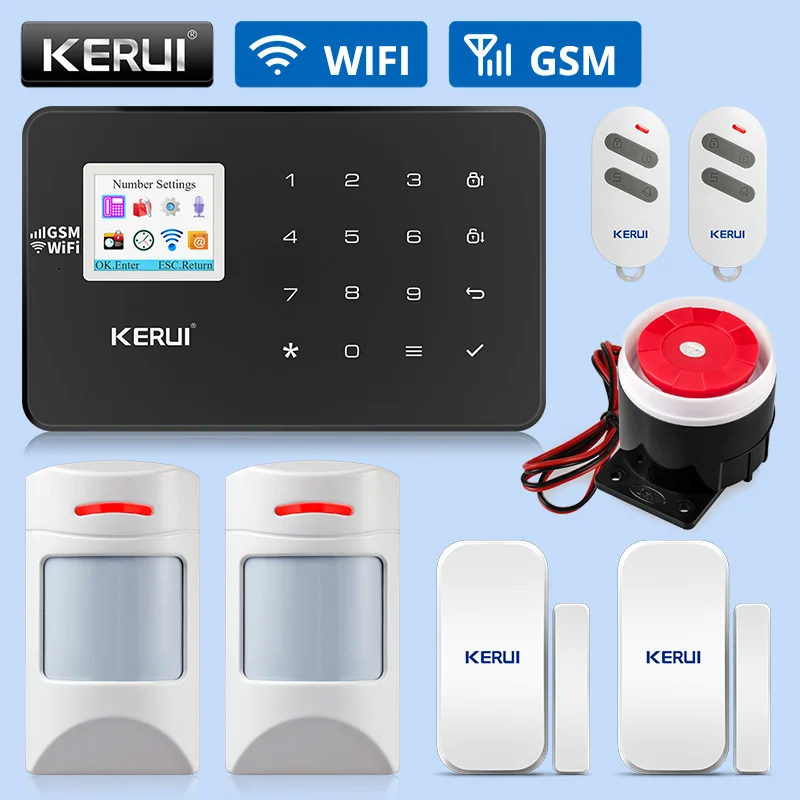 Система охранной сигнализации KERUI W18 WIFI GSM беспроводная для умного дома с