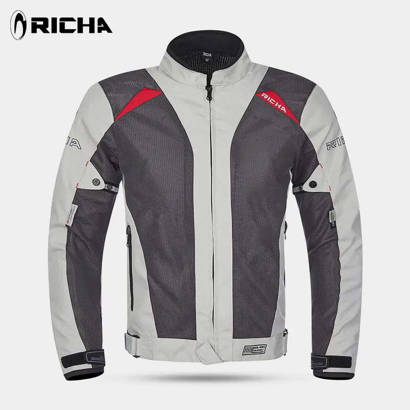 RICHA мотоциклетная куртка летняя сетчатая защитная одежда Blouson Moto CE утвержден