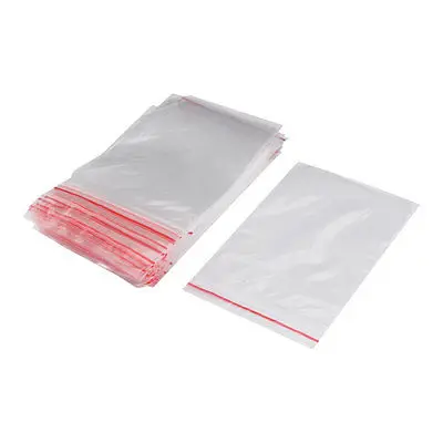 100 шт. пластиковые пакеты для застежки молнии 5 х7 дюймов|plastic clear|bag bagbag zip |