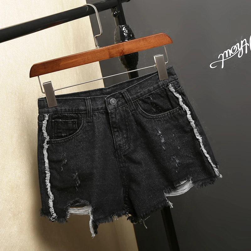 2017 Новая Мода Весна Шорты Джинсовой Ткани Женщин Женские Твердые Синие Короткие