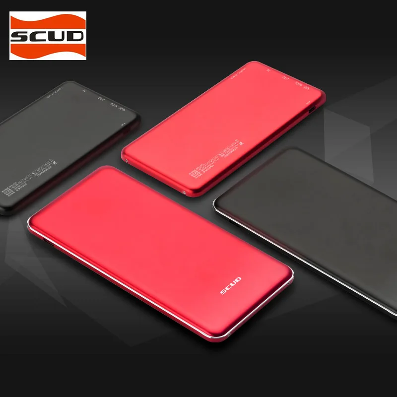 SCUD SPK-Q5 5000 мАч ультра-тонкий внешний аккумулятор Type-c и Micro USB вход портативный
