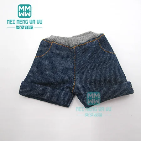 XB--004--B Одежда для кукол Blyth Azone 1/6 аксессуары для кукол модные шорты с манжетами черный, хаки, синий деним, коричневый - Цвет: XB--004--B