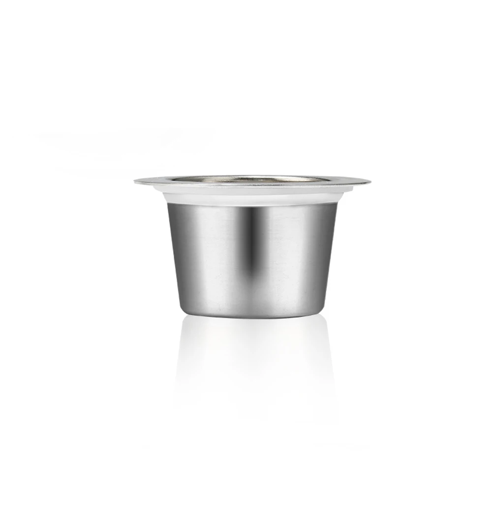 Новый нержавеющий металл 2 шт распущенная капсула Nespresso + 120 одноразовые DIY кофе