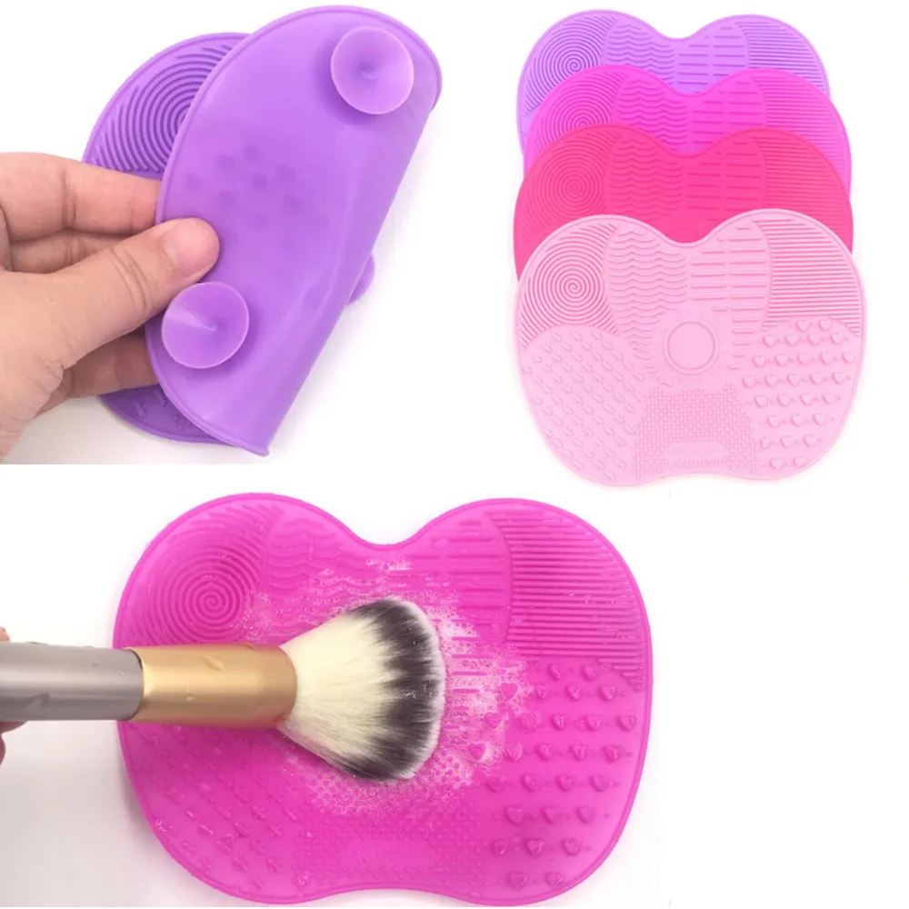 Новые силиконовый коврик для очистки кистей Косметика Make Up щетка для мытья Гель для очистки Mat Foundation Губка для удаления макияжа Pad Scrubbe доска