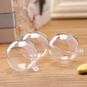 1 шт. акриловый шар, прозрачный пластиковый шар для контейнера для хранения цветов, коробка конфет, прозрачный полый шар, подвесной Декор P0.2