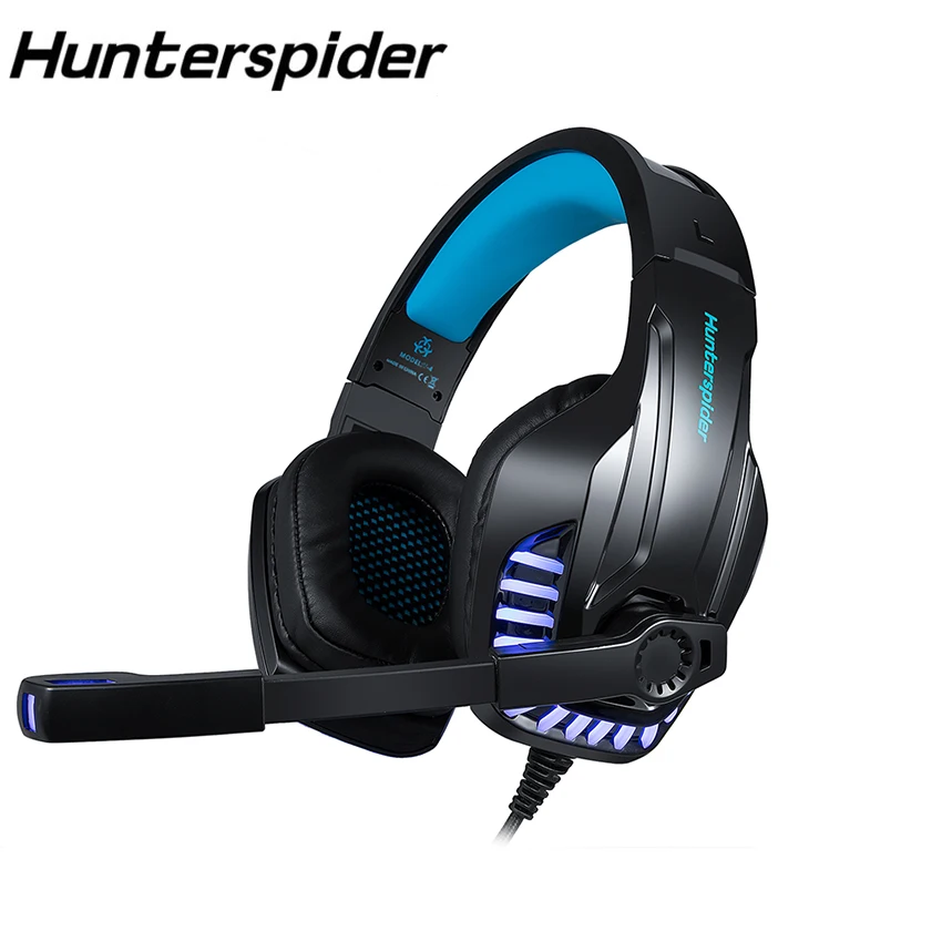 Игровая гарнитура Hunterspider V6 для PS4 наушники ПК проводные игровые стереонаушники