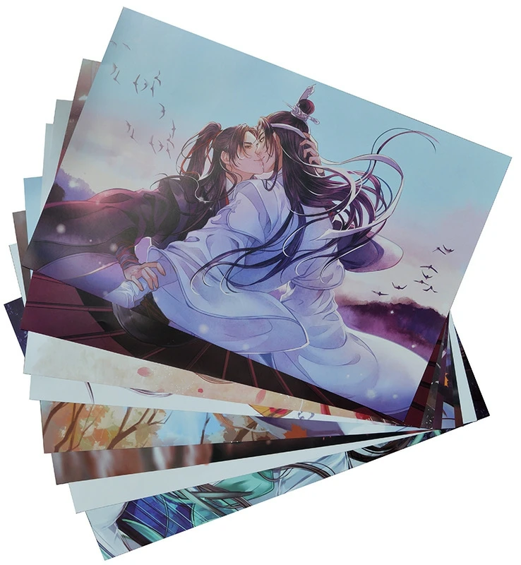 Giancomic 8 шт. Mo Dao Zu Shi плакаты Wei Wuxian прозрачная фигурка древности аниме постеры DIY
