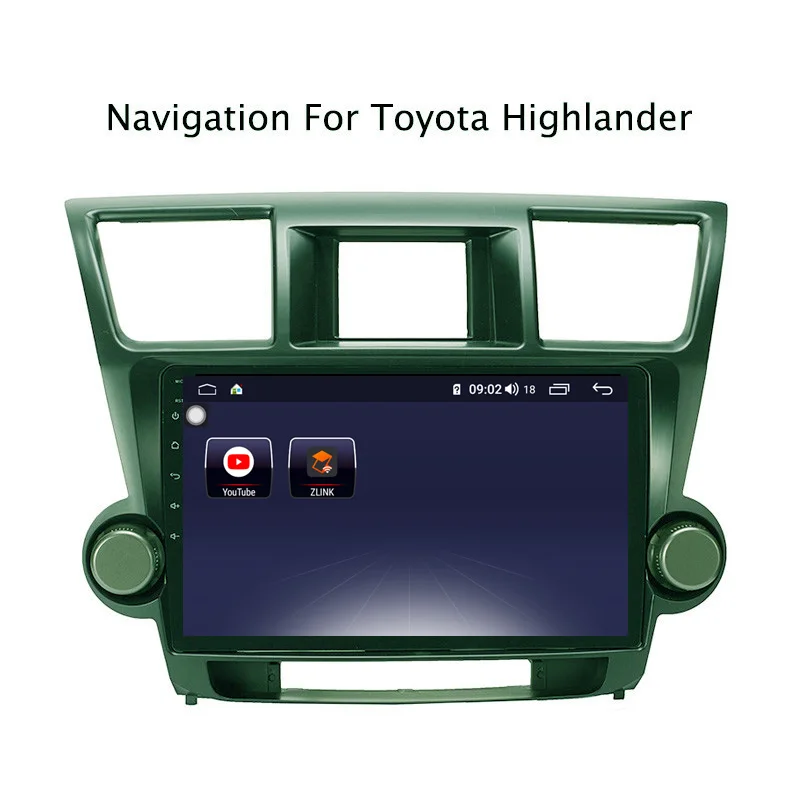 9&quot Android 9.0 8 core 4G RAM 64G ROM GPS Navigation Car Radio For Toyota Highlander 2009-2014 with Carplay/4G LTE | Автомобили и