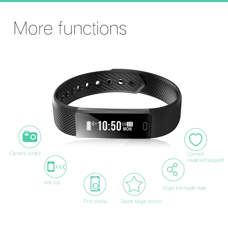 Beitony Fitness Watch Pedometer Bracelet Passometer Smart 115 Smartwatch Hembeer Step Counter | Электроника