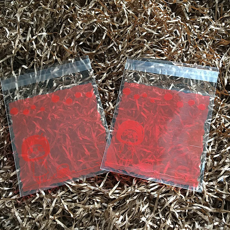 100 шт./лот красное яблоко девочка печенье сумка для свадьбы конфета десерт торт