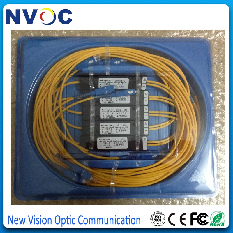1/99 1310/1550nm Dual Window 1:99 Ratio SC/UPC ABS Box Type 90*20*10 1x2 FBT Fiber Coupler 1*2 FTTH SC Optial Splitter | Мобильные