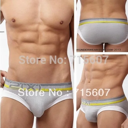 Новинка 2013 новое нижнее белье полосатые шорты парусиновые мужские трусы