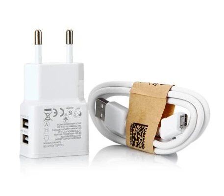 Адаптер питания 2 в 1 с двумя USB-выходами зарядное устройство европейской вилкой