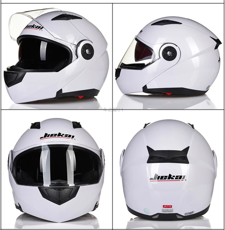 Мотоцикл JIEKAI шлемы с двойным козырьком из углеродного волокна Moto Casco модульный откидной шлем DOT одобренный 115 гоночные мотокроссные шлемы