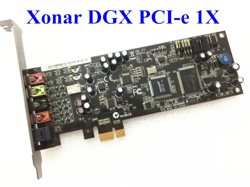 Оригинальная профессиональная звуковая карта ASUS Xonar DGX PCI E интерфейс 5 1 канала 100%