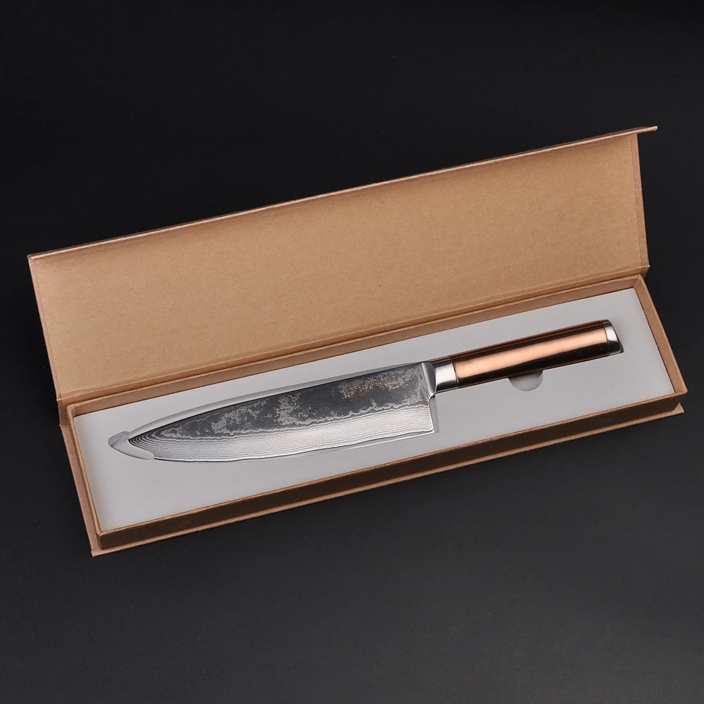 2018 sunnecko 8 &quotшеф-повар Кухня Ножи японский VG10 Сталь Бритвы Sharp Дамаск Лезвие Титан