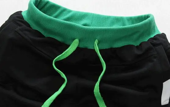 

Rlyaeiz 2019 Summer Korean Casual Tracksuit Men Two Pieces Set Color Patchwork Hoodies + Shorts Sporting Suits Male Sweat Suit