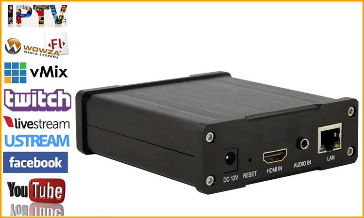 4K Ультра HD HDMI к IP видео кодировщик H.264 кодирующее устройство телевидения по протоколу Интернета потоковая трансляция в прямом эфире кодировщик сервера с RTSP UDP HLS RTMP RTMPS