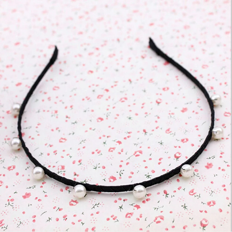 

Elegant Princess Pearl With Rhinestone Hair Bands Korean Style Girl Pearl Headbands Women Hair Accessories