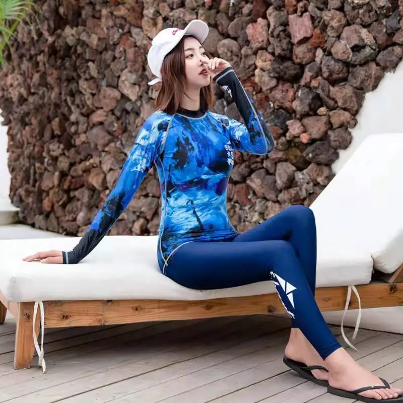 4-х частей Для женщин печатные рубашка с длинными рукавами и якорей детский