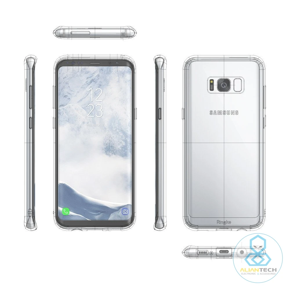 Ringke Fusion чехол для Galaxy S8/S8 плюс ясно сзади Панель Mil-Класс падение доказательство