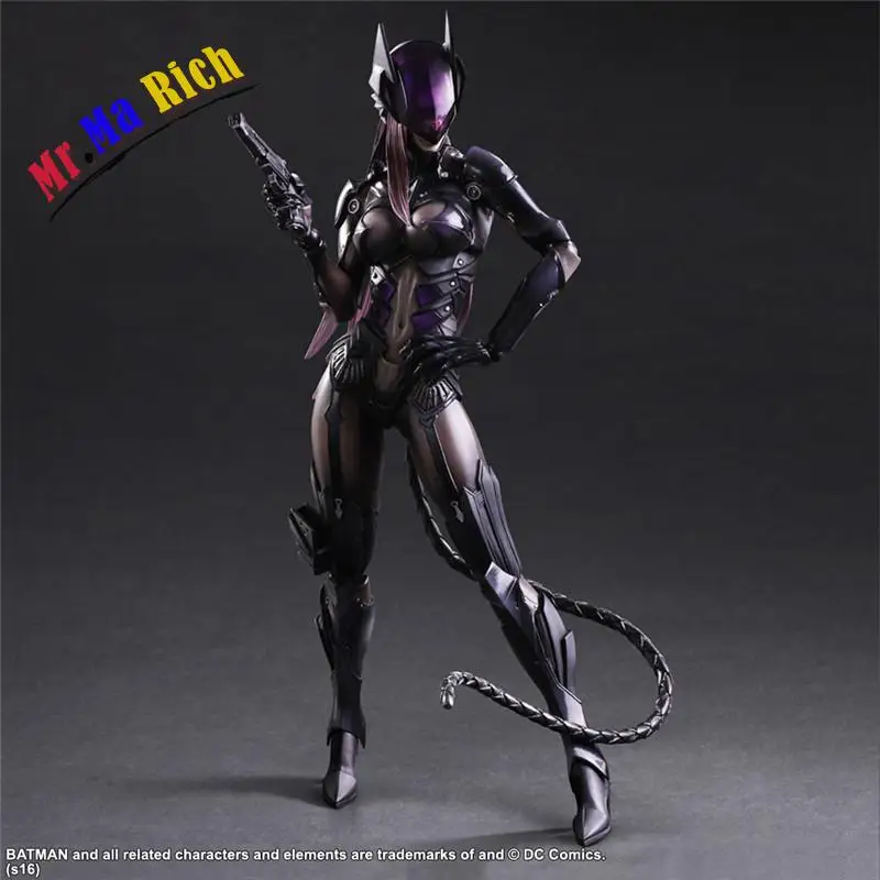 Playarts Kai Catwoman Селина Кайл Бэтмен Фигурка Brinquedos ПВХ фигурка Коллекционная модель