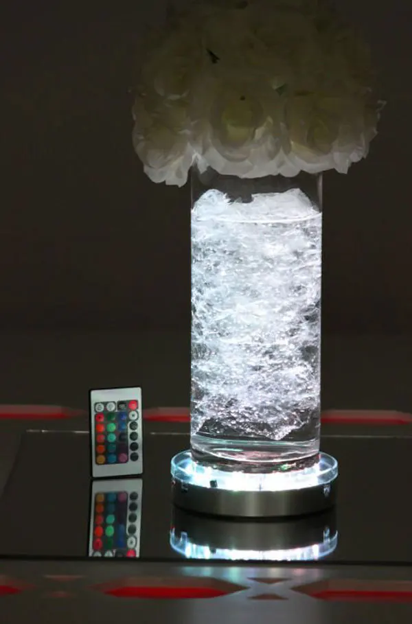 2016 Sale free Shipping 6inch Rechargeable Rgb Tealight Candle Holder Wedding Centerpieces Stand Ceremony Vases Led Vase Light | Дом и сад